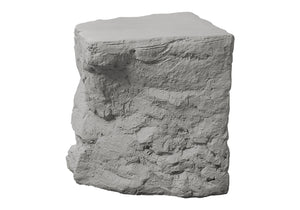 English Elm Accent Table with Stone Inspired Grey Finish Weather Resistant Modern Indoor Outdoor Use B2710P461686