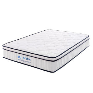 English Elm 12 Inch Queen Hybrid Mattress Memory Foam Pocket Springs Medium Firm Cooling W2699P399180
