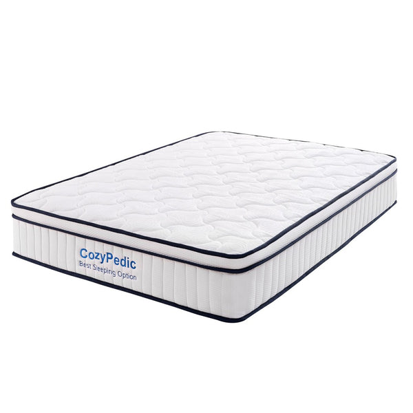 English Elm 12 Inch Queen Hybrid Mattress Memory Foam Pocket Springs Medium Firm Cooling W2699P399180