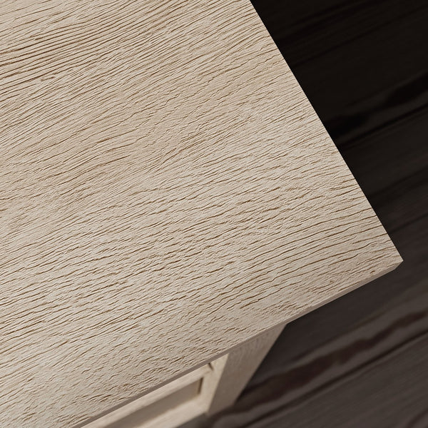 English Elm Desk, Versatile Brown Oak Finish For Home Office With Spacious Surface And Organized Storage Solutions B356P367780