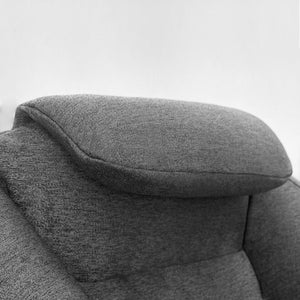 JLA Home Main Street - Cloud ergonomic couch with inflatable, water-resistant fabric, ergonomic support, pump included for easy portability and pet-friendly durability Charcoal OLX106-0003
