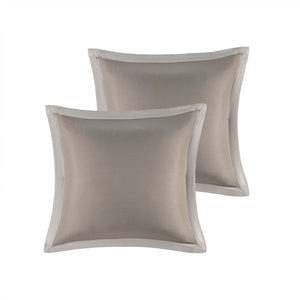 English Elm 12 Madison Park Emilia Jacquard Comforter Set Queen with Metallic Damask, Euro Shams, Sheets & Pillows khaki 18.7 L x 13.98 W x 11.02 H B03597185