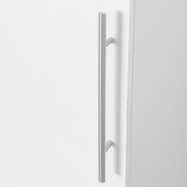 English Elm Kitchen Pantry Hutch Organizer for Clutter-Free Kitchens with Spacious Cabinets, Drawer & Counter Space White W331P309438