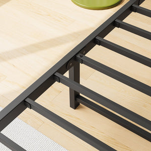 English Elm Twin Twin Size Bed Frame with Storage Headboard & Charging Station, Gray Upholstered, Sturdy 300lb Support W840P179116