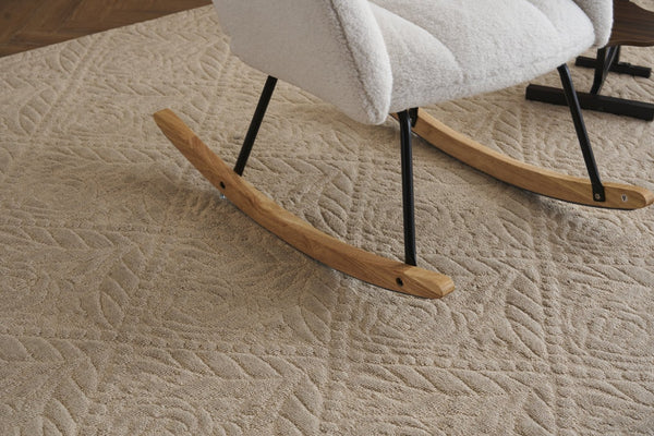 English Elm 055-teddy Plush Fabric Nursery Glider with High Back Support and Modern Rocking Base W527P228306