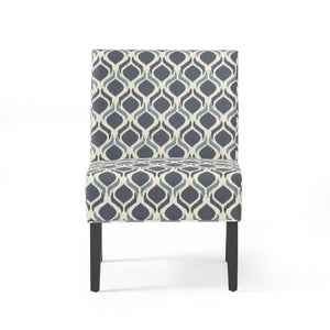 English Elm Accent Chair with Rubberwood Legs Plush Upholstery for Modern Living Spaces N771P218155B