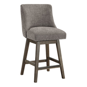 OSP Home Furnishings Granville 26" Swivel Stool Charcoal / Grey