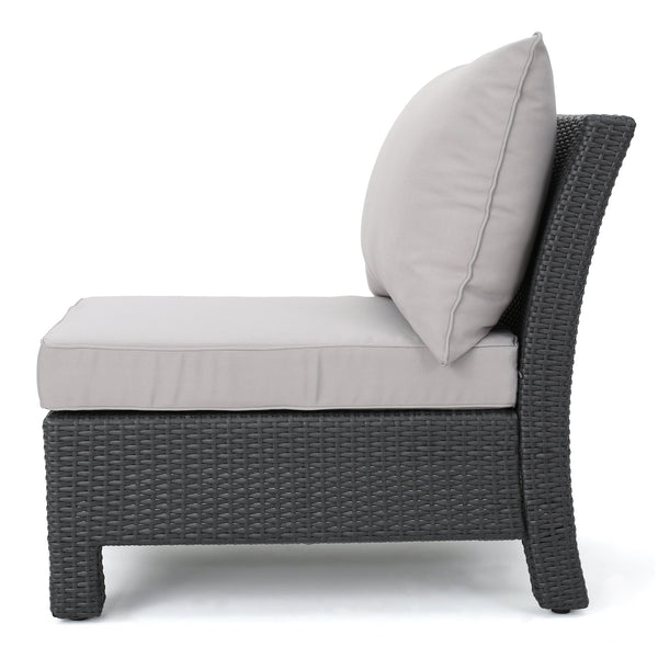 English Elm Christopher Knight Home® - Antibes V-Shaped Wicker Sectional Sofa Set In Grey - Stylish & Comfortable For Outdoor Gatherings 60289.00RSET