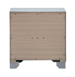 English Elm Murry Silver Mirrored Nightstand with Chrome Handles for Glam Bedroom Decor B078P473042