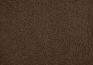 English Elm Luxury Boucle Accent Chair with High-Density Foam, Curved Mid-Century Design, Plush Seat Comfort Brown 26.5 L x 29.5 W x 22 H B011P283278