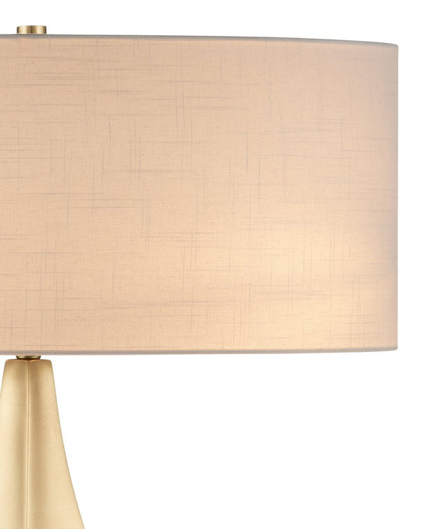 Currey & Company Cassia Table Lamp - Stunning Gold Metallic Design For Elegant Spaces, Perfect For Desks & Consoles Brass Composite 6000-1043-currey-company