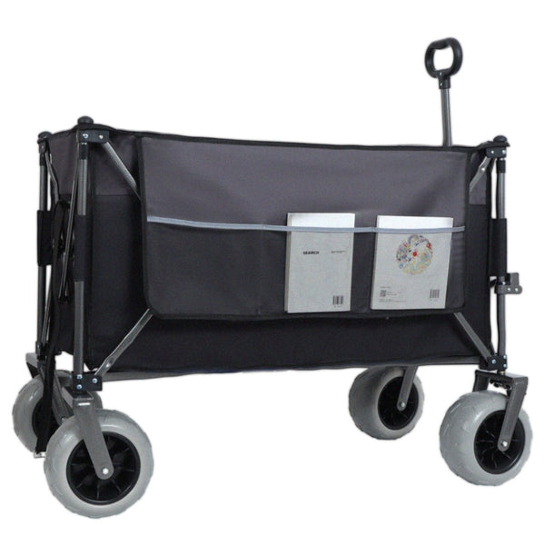 English Elm 9" Balloon Wheel Folding Wagon Heavy Duty 480lb All Terrain Oxford Fabric Cart W2932P317113
