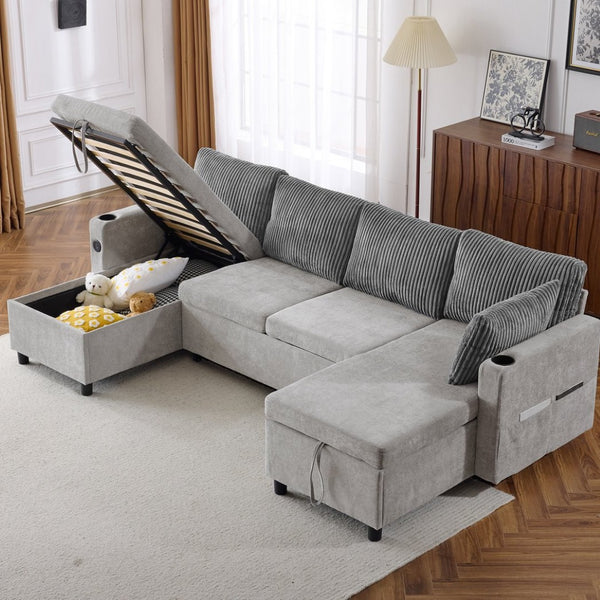 English Elm Swivel Barrel Accent Chair Chenille Tufted Round Club Seat for Living Room Lounge Grey N719S002230E