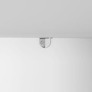 English Elm Modern MDF Dome Cabinet with LED Lotus Lamp, White Snack Storage, Space-Saving Eco Design, Chic Decor (96) W3226P279090