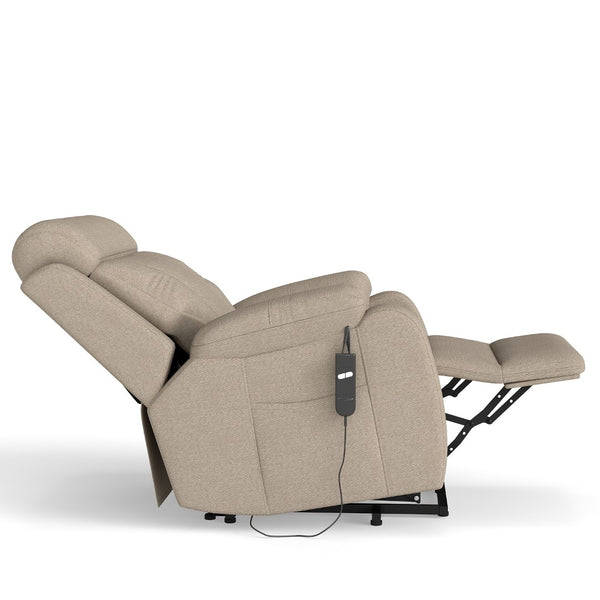 English Elm Power Lift Recliner Chair Velvet Upholstered Senior Assist Motorized Living Room Seat W1028S00061