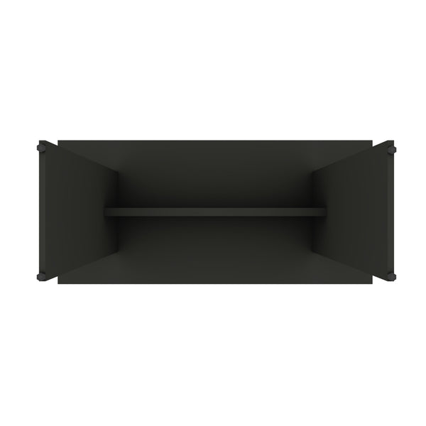 English Elm Nomad Rustic 68" Charcoal Dining Table with Wood-Grain ProTouch Finish H-Base Seats 6, Adjustable Feet B365P398261