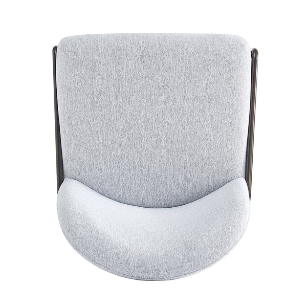 English Elm Christopher Knight Home® - Galen Upholstered Metal Barstool Set of 2 with Plush Stain-Resistant Fabric, Ergonomic Modern Design Gray N775P290453G