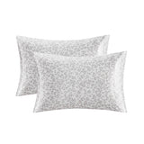 Madison Park Essentials Printed Satin Glam/Luxury Luxury 2 PC Pillowcases MPE21-1004 Gray Leopard