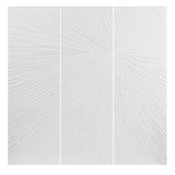 Madison Park Signature Sunburst Glam/Luxury Hand Painted Triptych 3-piece Dimensional Resin Wall Art Set MPS95B-0045 White