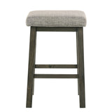 English Elm Jaice Grey Counter Stool With Cushion(Set Of 2)