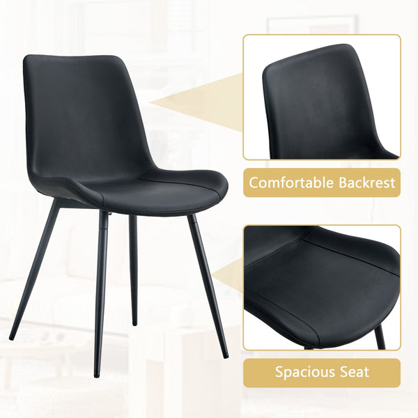 English Elm Table Set Oval Tempered Glass Top with Six Brown Fabric Chairs for Modern Dining Black,Transparent W1151S04748