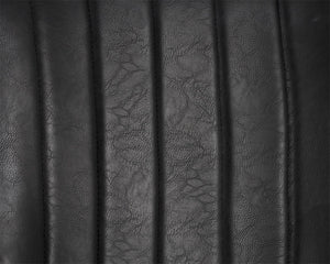 Sunpan Halden Dining Chair Set of 2 – Urban Style with Bold Stitching and Rustic Bronze Steel Frame Vintage Black