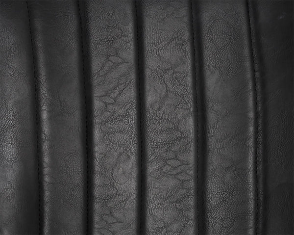 Sunpan Halden Dining Chair Set of 2 – Urban Style with Bold Stitching and Rustic Bronze Steel Frame Vintage Black