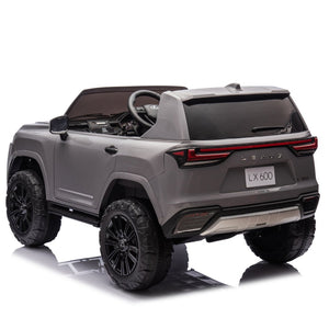 English Elm Licensed Lexus Lx600 24v Two Seater Kids Ride on Suv with Remote and Suspension Gray W1578P339058