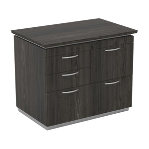 OSP Home Furnishings Tuxedo Multifile Cabinet Compact Office Storage with Smooth Glide Drawers and Secure Lock TUXSGW-69