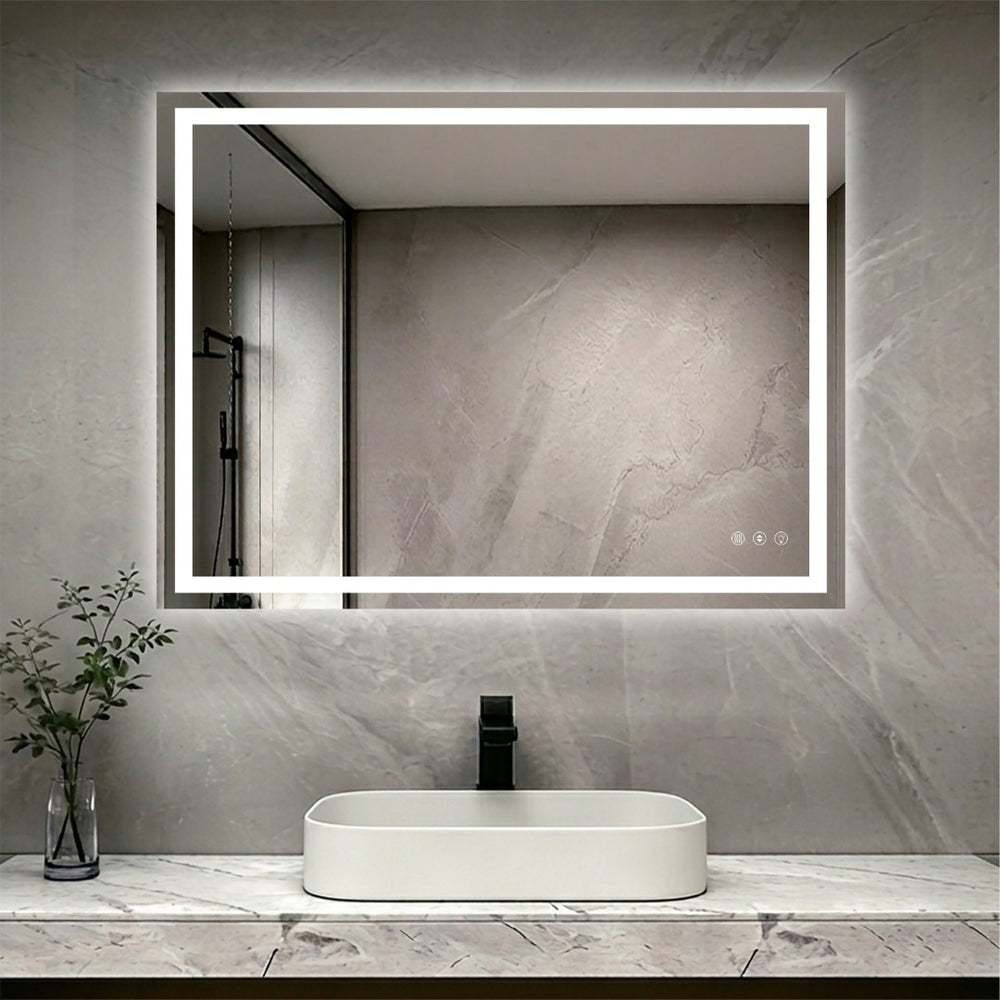 English Elm 48" X 36" Led Vanity Mirror Dimmable Anti-fog Front Back Lit Bathroom Wall W1920P493141