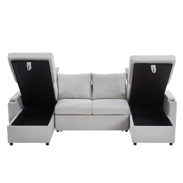 English Elm Swivel Barrel Accent Chair Chenille Tufted Round Club Seat for Living Room Lounge Grey N719S002190E