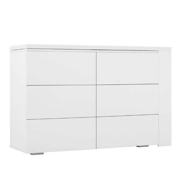 English Elm Six Drawers Multi-Functional White Desk With Removable Top – Versatile Storage For Home & Office W3871P369001-GIGA