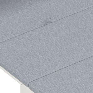 English Elm Twin Size Murphy Chest Bed With Foldable Cushion & Adjustable Desk - Space-Saving White Dresser Unit N733P272603W-GIGA