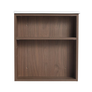 English Elm 36"Wall Modern Bathroom Vanity Cabinet with Adjustable Side Shelf, Soft-Close 2/3 Drawers, Water-Resist W999P168517