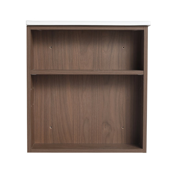English Elm 36"Wall Modern Bathroom Vanity Cabinet with Adjustable Side Shelf, Soft-Close 2/3 Drawers, Water-Resist W999P168517