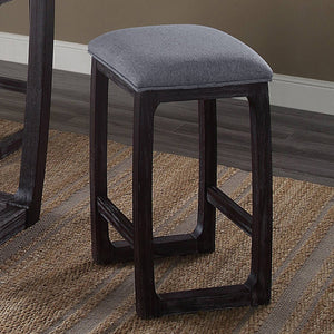 English Elm Weathered Espresso and Grey Counter Height Stool