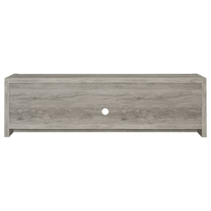 English Elm Conifer 71" Grey Driftwood TV Stand - Low Wide Engineered Wood Console with Hidden Shelves & Open Center for Organized Living Rooms B062P375401