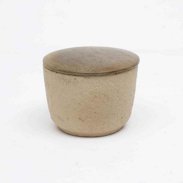 English Elm Jar Candle Eco-Friendly Ecomix With Wooden Lid - Handcrafted Mimosa Scent, 7Oz For Relaxation & Décor B346P369774