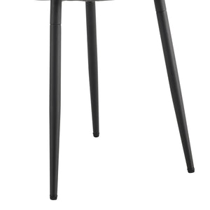 English Elm Table And Chair Set - 64.5" Wood-Textured Dining Table With 4 Techno-Fabric Chairs, Modern Design W1151S04085-GIGA