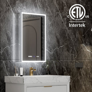 English Elm 20*32 Inch Led Medicine Cabinet with Anti-fog Gfci Outlet and Dimming Bathroom Mirror W637P349553