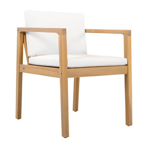 English Elm Outdoor Acacia Wood Dining Chairs Set of 2 Slatted Teak Finish Patio Seating N768P380148L_4