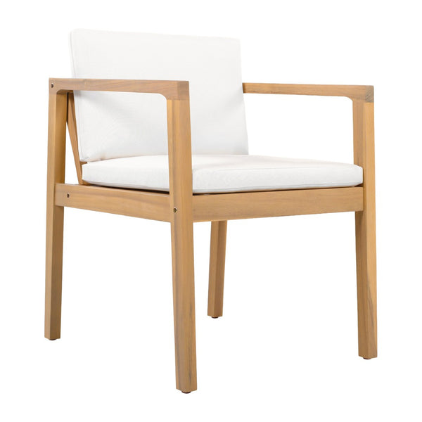 English Elm Outdoor Acacia Wood Dining Chairs Set of 2 Slatted Teak Finish Patio Seating N768P380148L_4