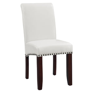 OSP Home Furnishings Parsons Dining Chair Cream Faux Leather