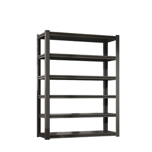 English Elm 82"H 6-Tier Metal Shelves - 2400LB Heavy Duty Adjustable Garage Rack, Easy Tool-Free Assembly, Versatile Storage T2398P252494