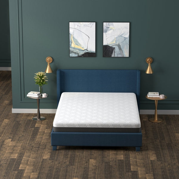 English Elm Omne Fria Full Size Firm Memory Foam Mattress with Phase Change Cooling Cover B047P316872