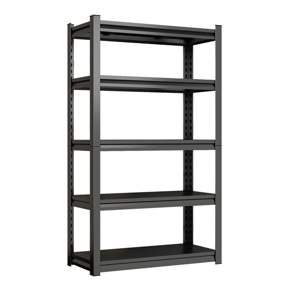 English Elm 5-tier Industrial Steel Shelving Unit Heavy Duty Open Rack for Garage or Home Office W1831P504779