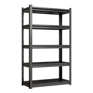 English Elm 5-tier Industrial Steel Shelving Unit Heavy Duty Open Rack for Garage or Home Office W1831P504779