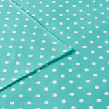 Mi Zone Polka Dot Casual Printed 100% Cotton Sheet Set MZ20-497 Seafoam