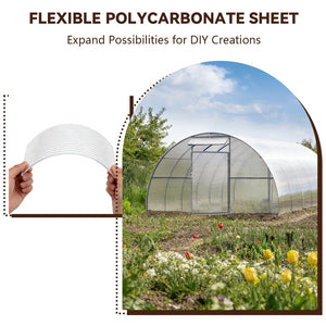 English Elm 4' 4ft Twin Wall Polycarbonate Panels Uv Blocking Insulated Greenhouse Roofing 10 Pack W3213P458677