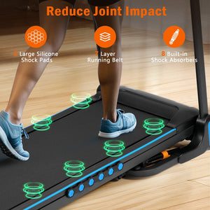 English Elm Incline Folding Home Treadmill 3 Hp Motor 350 Lb Capacity with Bluetooth Speaker N728P266447A